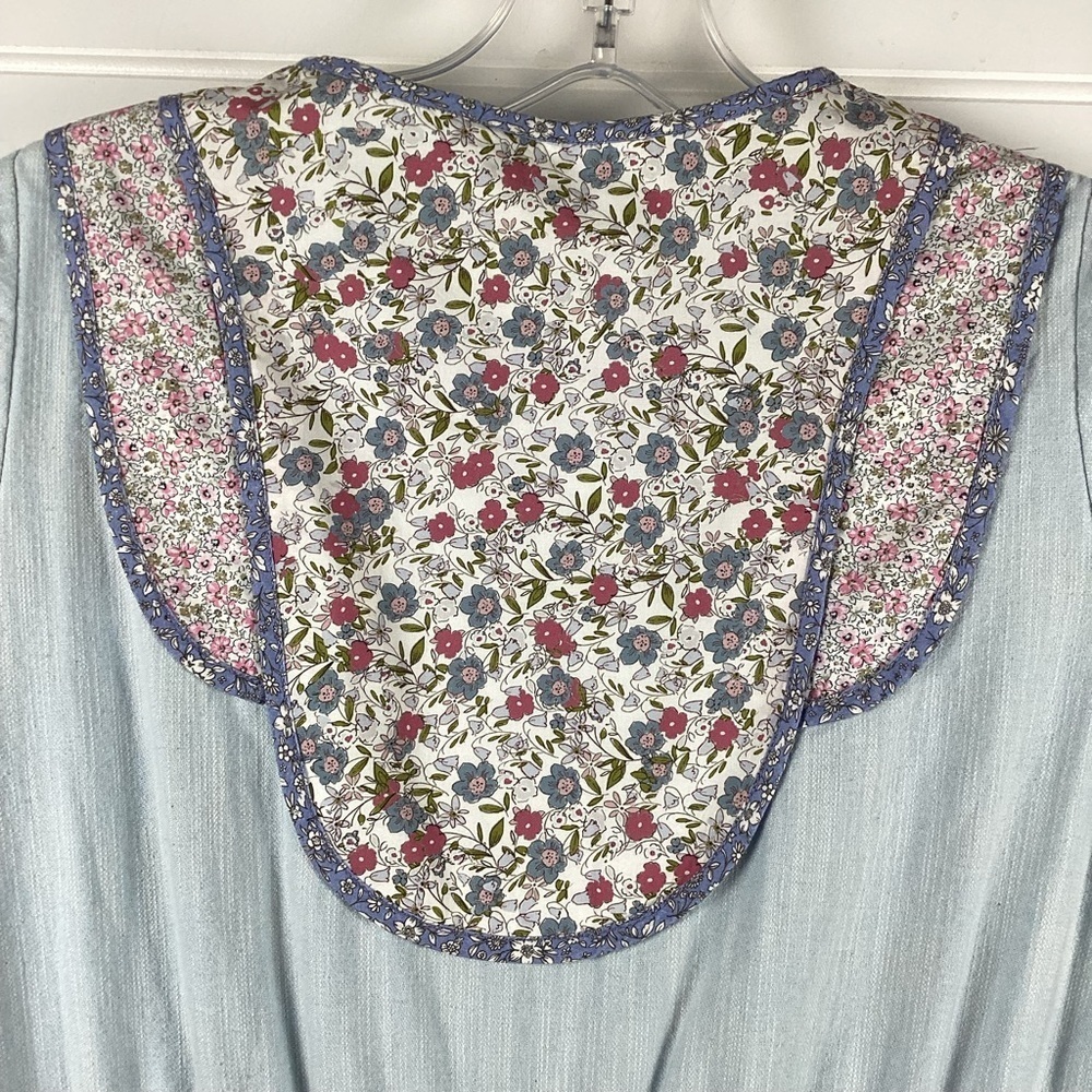 Zara NWT Girls YOKE DETAIL Floral PATCHWORK Jumpsuit Size S(13-14years old) - Picture 9 of 9